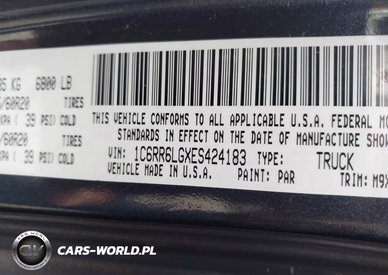 2014 Ram 1500 Big Horn VIN:1C6RR6LGXES424183 - 9