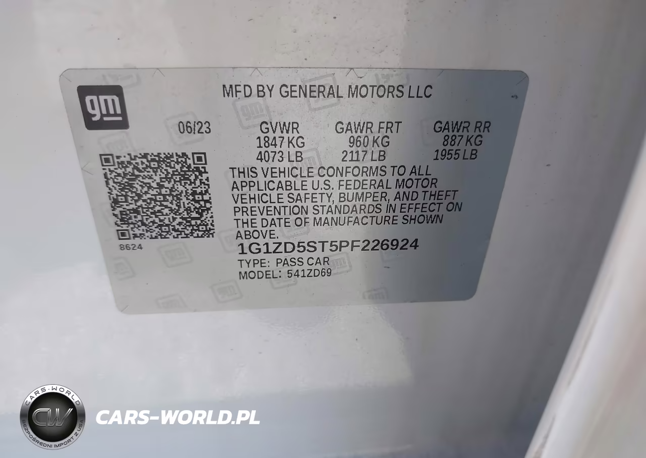 2023 Chevrolet Malibu Fwd 1Lt VIN:1G1ZD5ST5PF226924 - 9