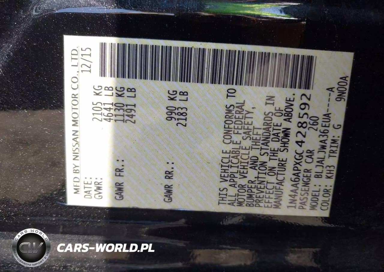 2016 Nissan Maxima 3.5 Sv VIN:1N4AA6APXGC428592 - 9