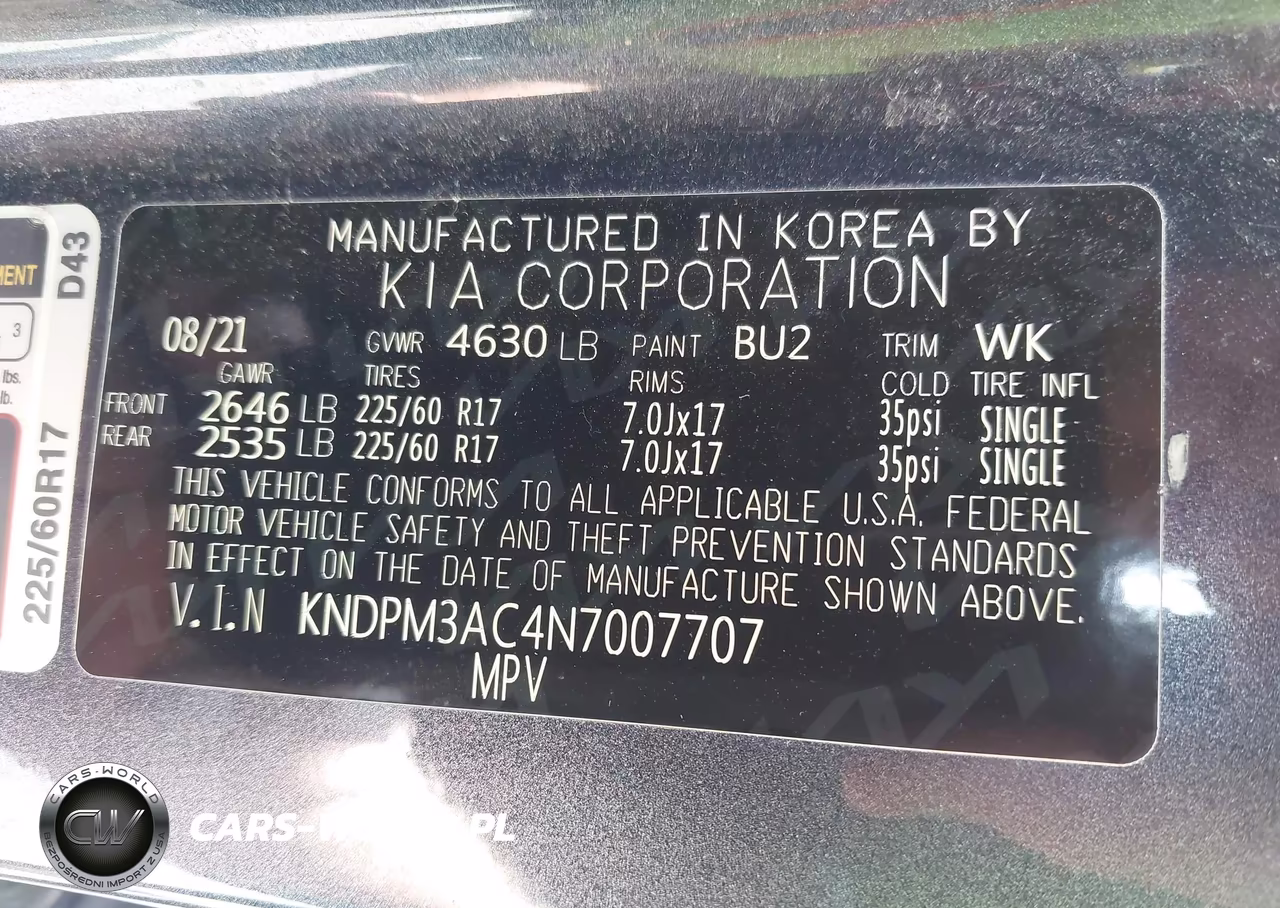 2022 Kia Sportage Lx VIN:KNDPM3AC4N7007707 - 9