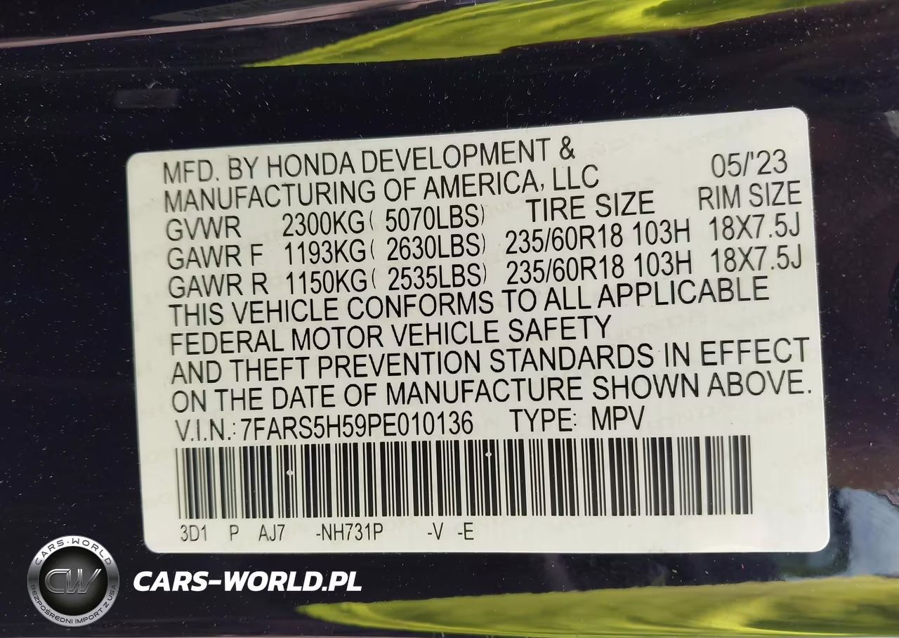 2023 Honda Cr-V Hybrid Sport VIN:7FARS5H59PE010136 - 9