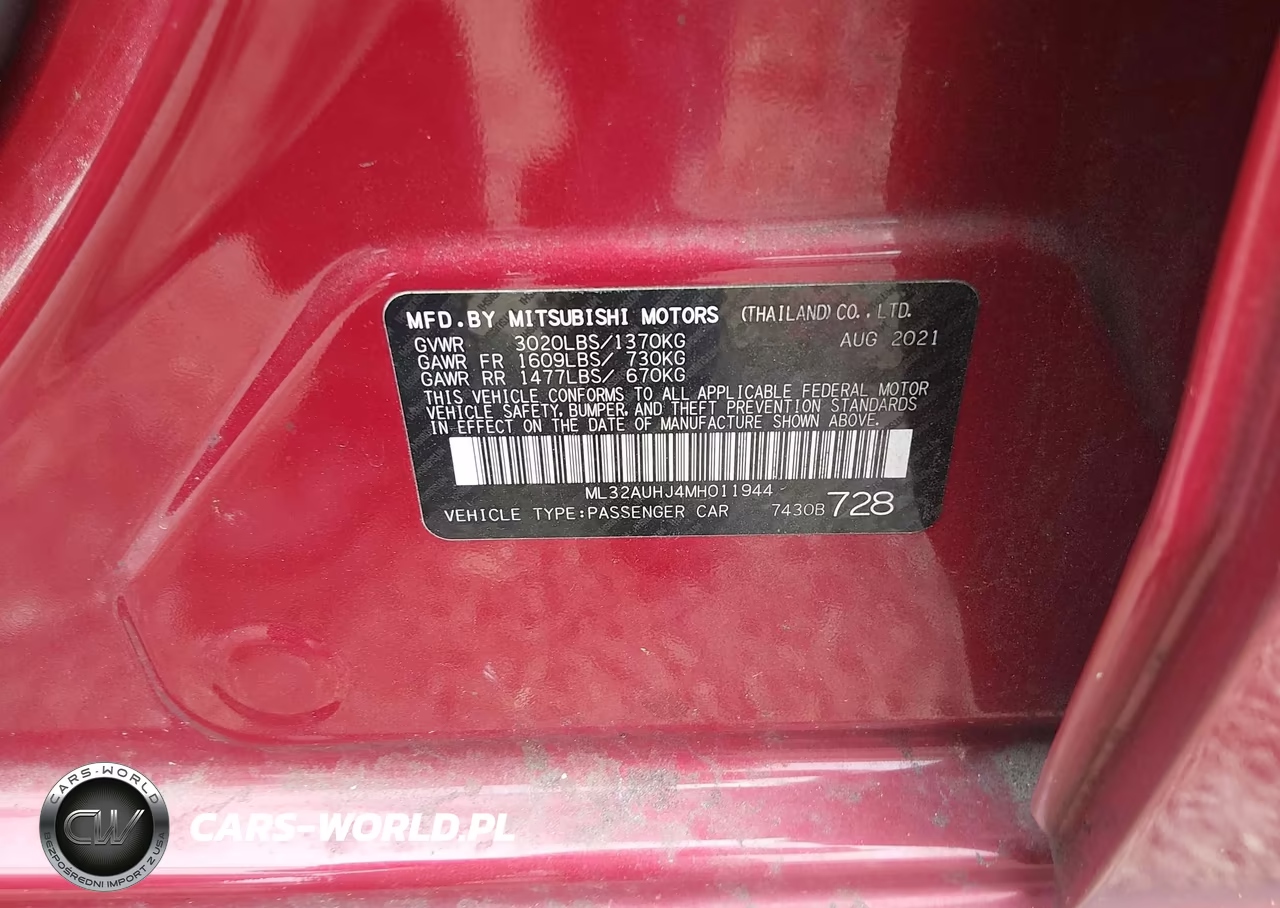 2021 Mitsubishi Mirage Carbonite Edition-Es-Le VIN:ML32AUHJ4MH011944 - 9