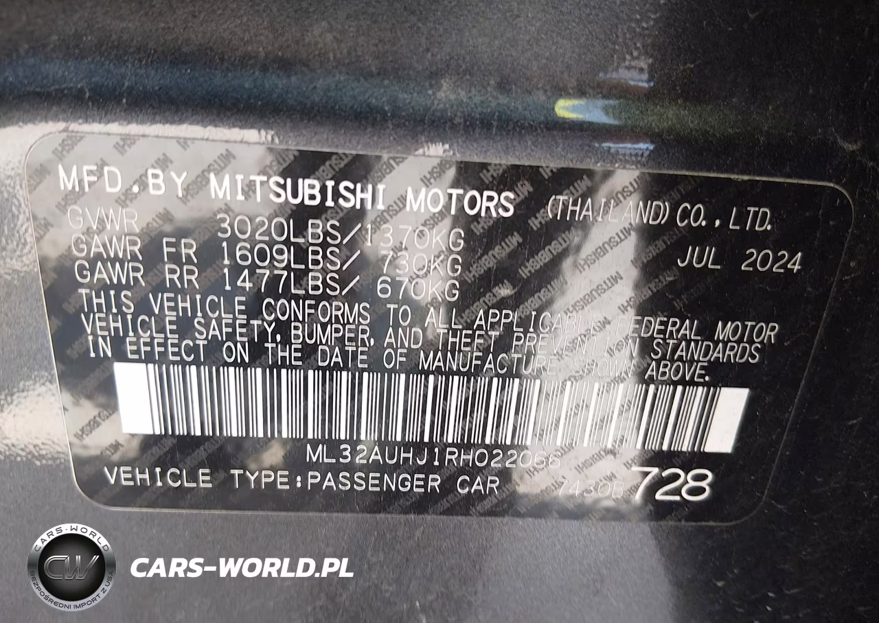 2024 Mitsubishi Mirage Es-Le VIN:ML32AUHJ1RH022066 - 9