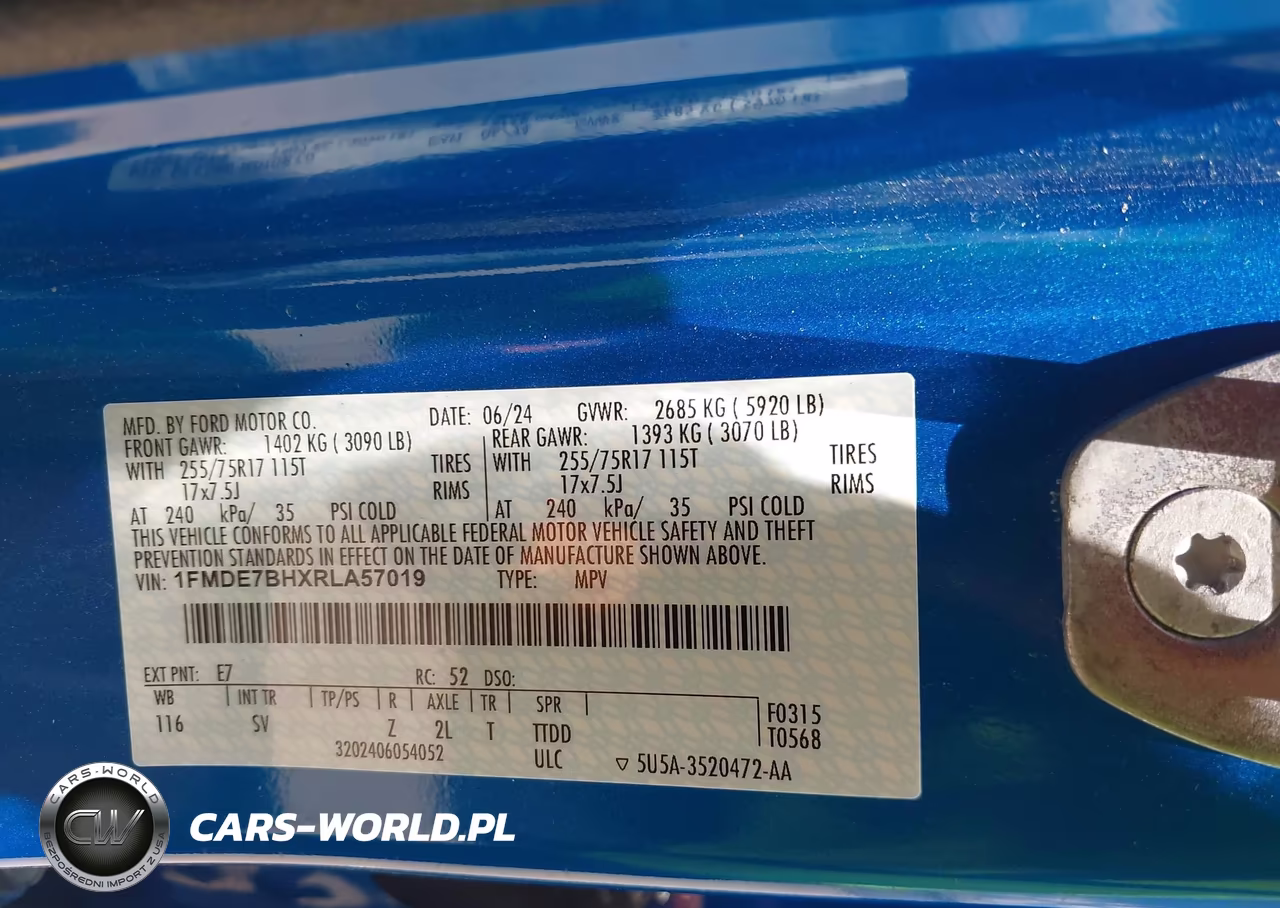 2024 Ford Bronco Big Bend VIN:1FMDE7BHXRLA57019 - 9