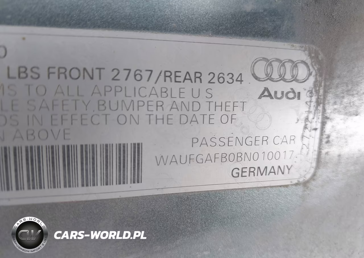 2011 Audi A6 3.0 Premium VIN:WAUFGAFB0BN010017 - 9