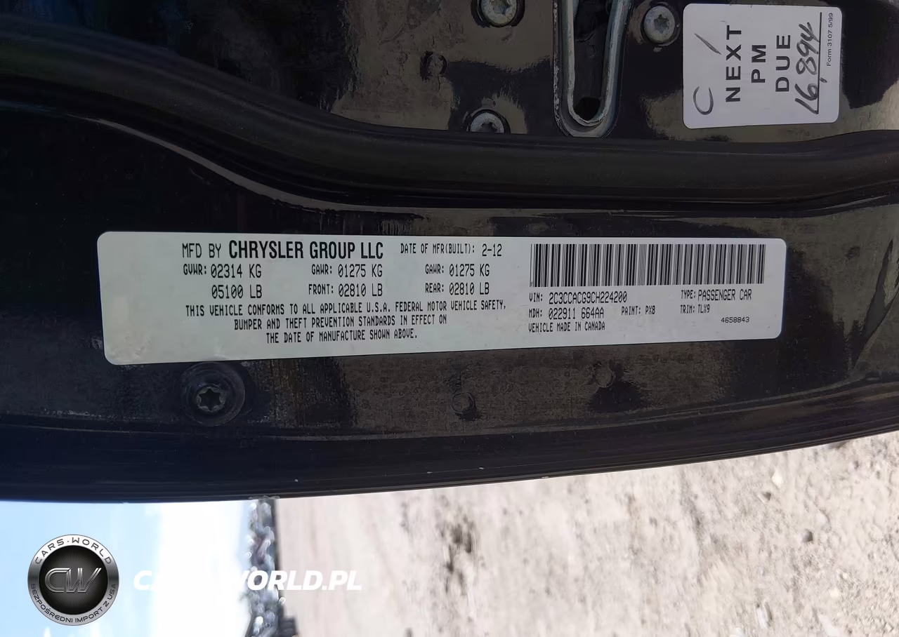 2012 Chrysler 300 Limited VIN:2C3CCACG9CH224200 - 9