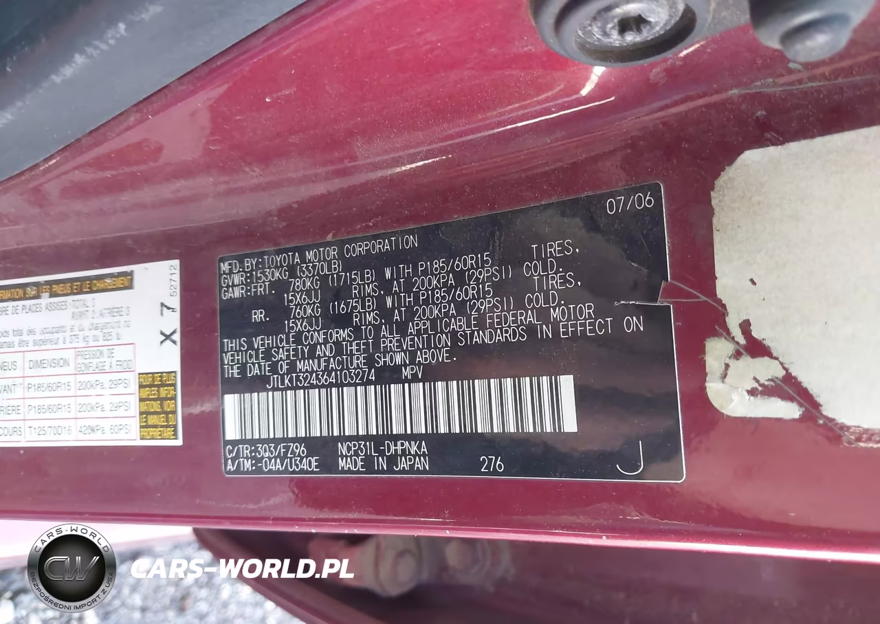 2006 Scion Xb VIN:JTLKT324364103274 - 9