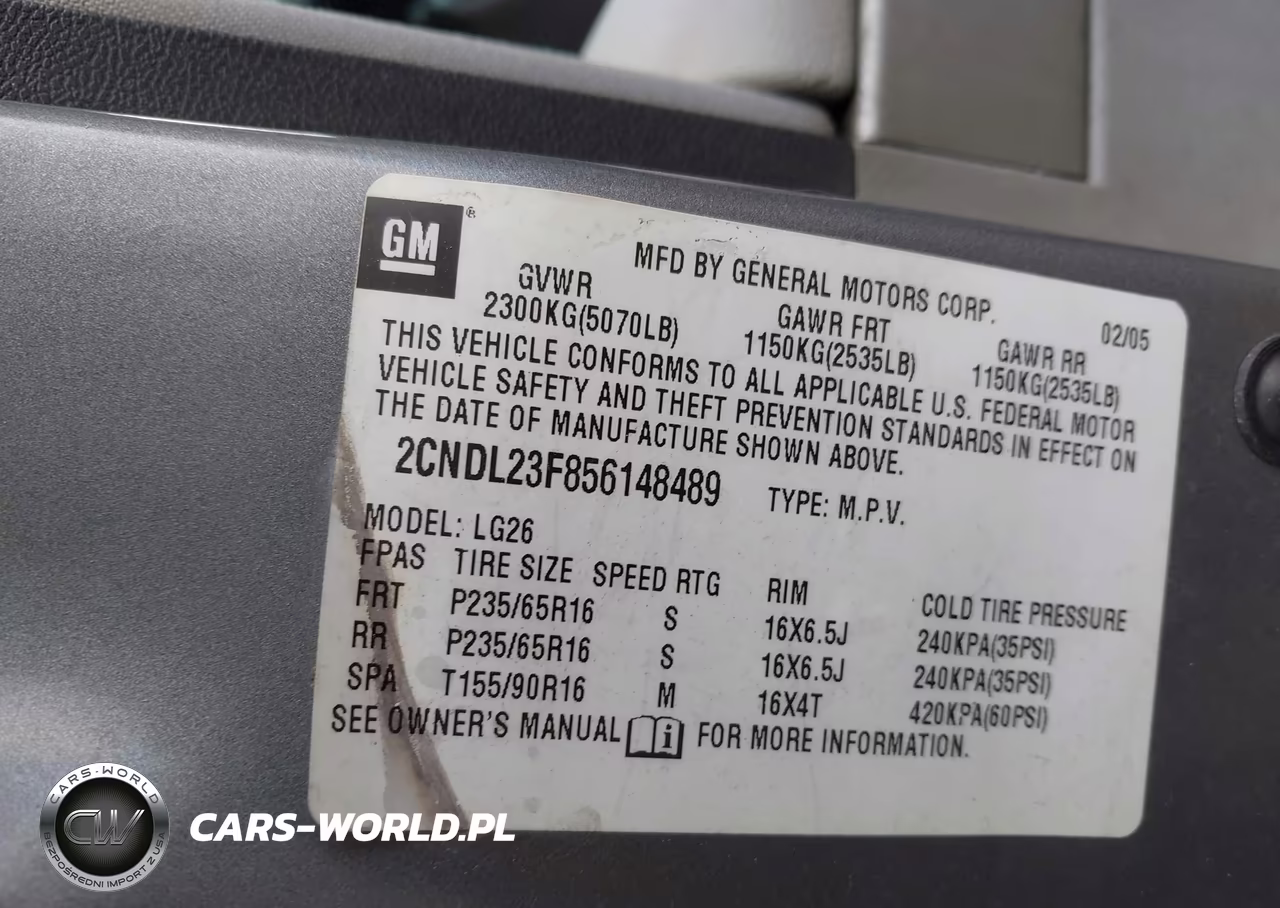 2005 Chevrolet Equinox Ls VIN:2CNDL23F856148489 - 9