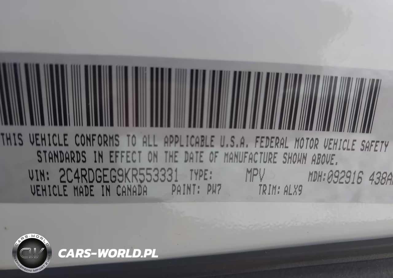2019 Dodge Grand Caravan Gt VIN:2C4RDGEG9KR553331 - 9