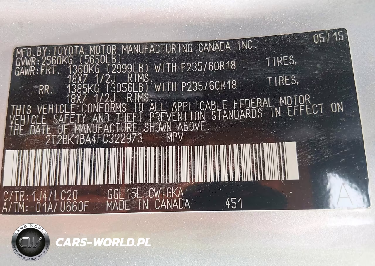 2015 Lexus Rx 350 VIN:2T2BK1BA4FC322973 - 9