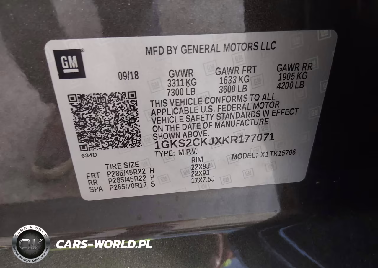 2019 GMC Yukon Denali VIN:1GKS2CKJXKR177071 - 9