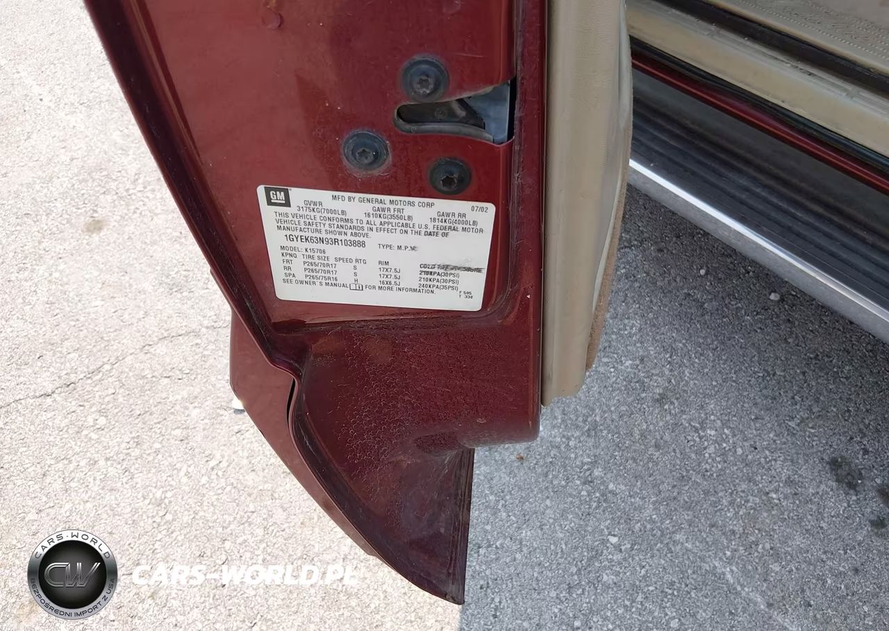 2003 Cadillac Escalade Standard VIN:1GYEK63N93R103888 - 9