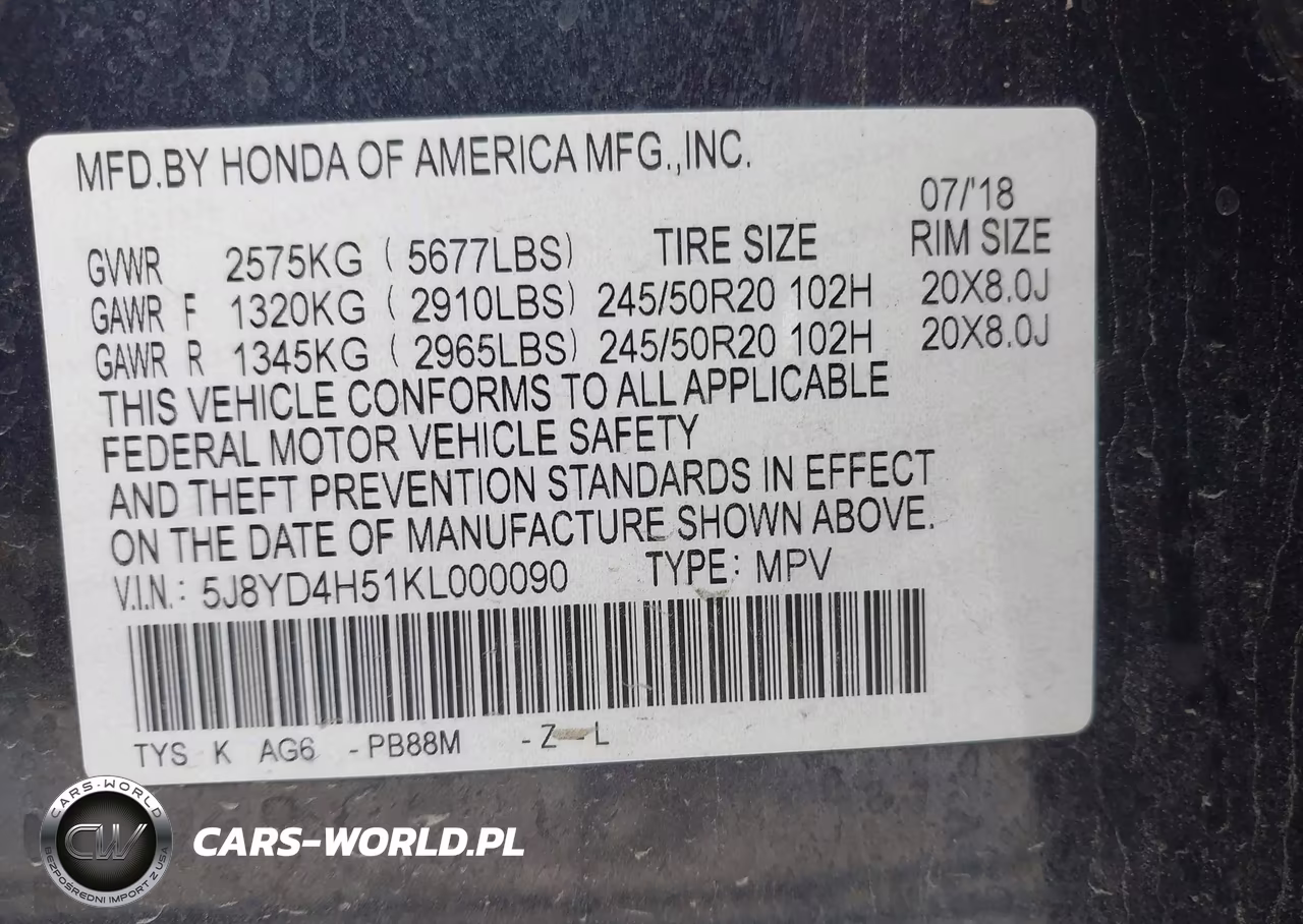 2019 Acura Mdx Tech Pkg VIN:5J8YD4H51KL000090 - 9