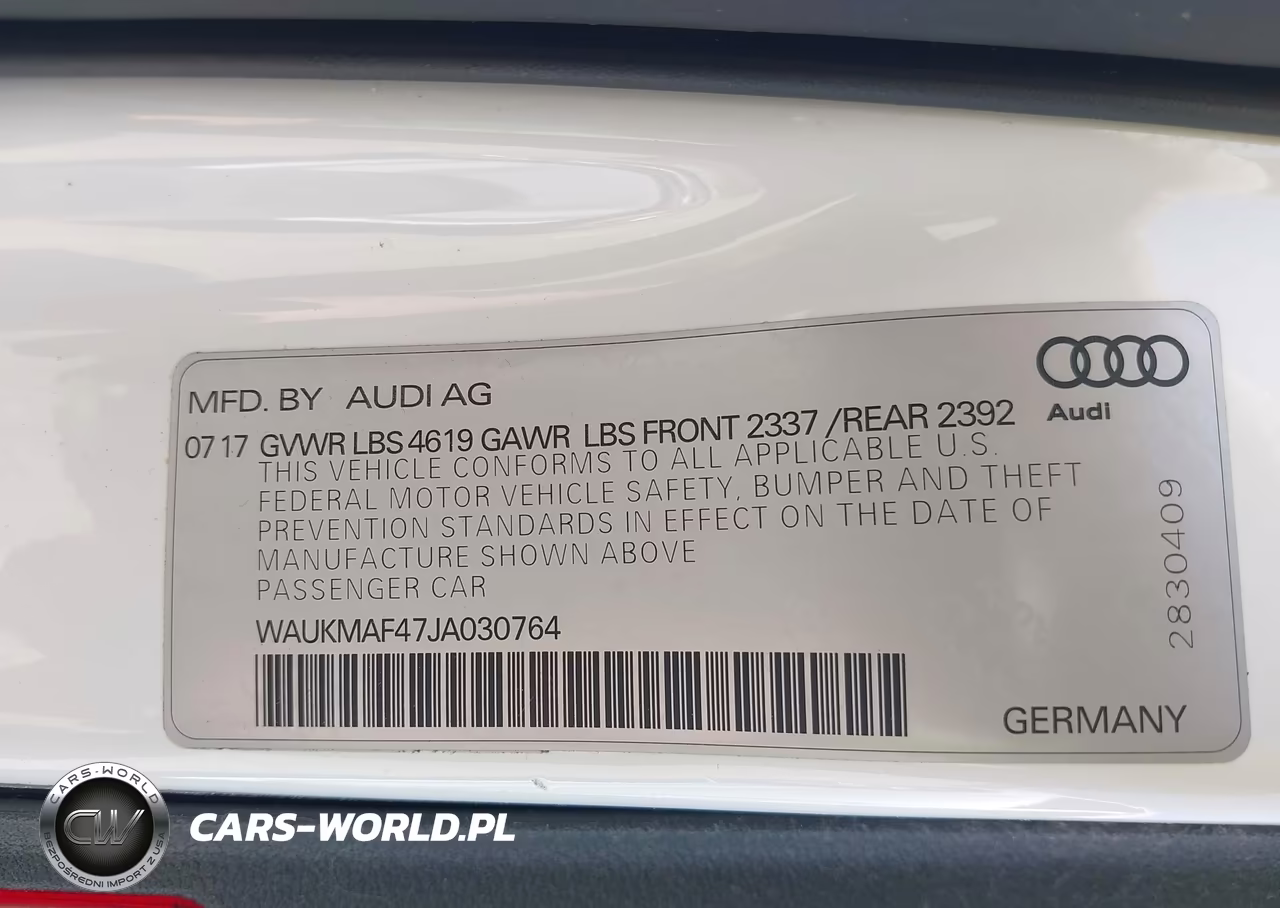 2018 Audi A4 2.0T Tech Ultra Premium-2.0T Ultra Premium VIN:WAUKMAF47JA030764 - 9