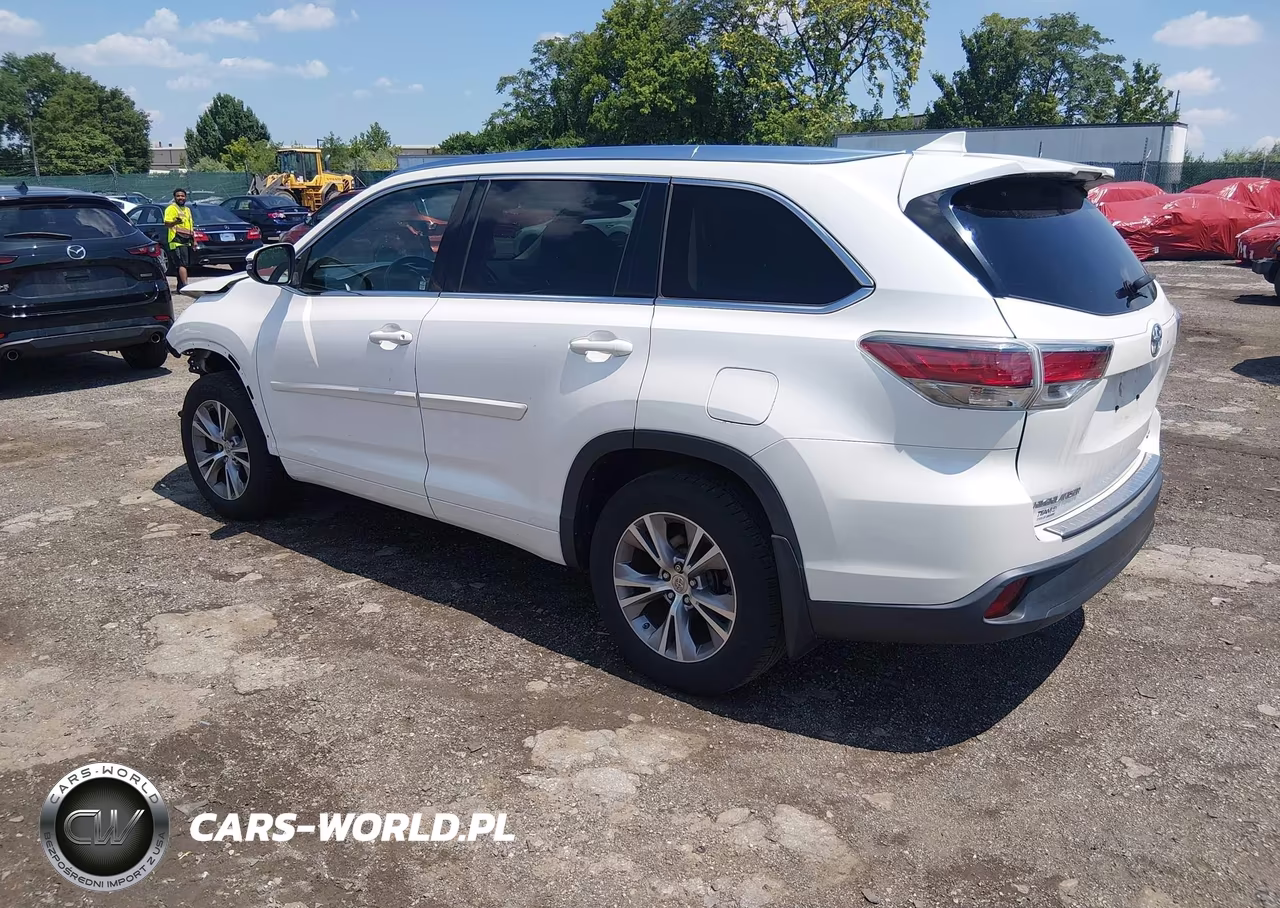 2015 Toyota Highlander Xle V6 VIN:5TDJKRFHXFS144614 - 3