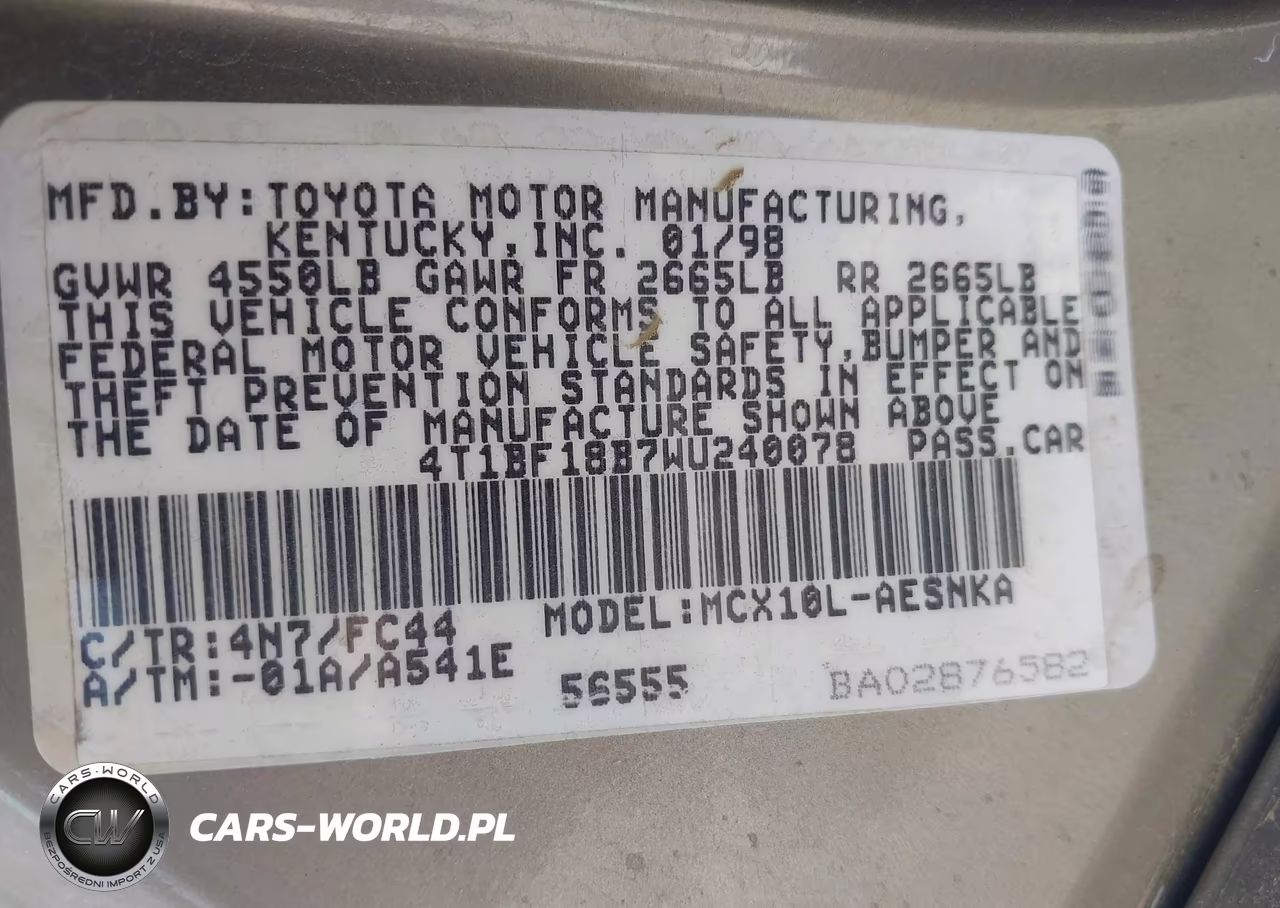 1998 Toyota Avalon Xl VIN:4T1BF18B7WU240078 - 9
