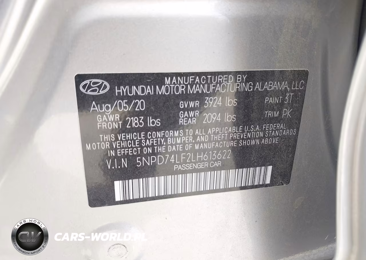2020 Hyundai Elantra Se VIN:5NPD74LF2LH613622 - 9