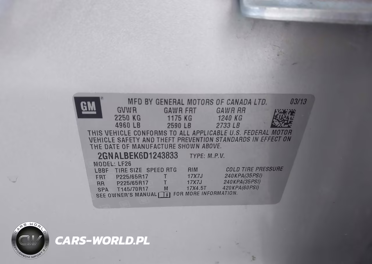 2013 Chevrolet Equinox Ls VIN:2GNALBEK6D1243833 - 9