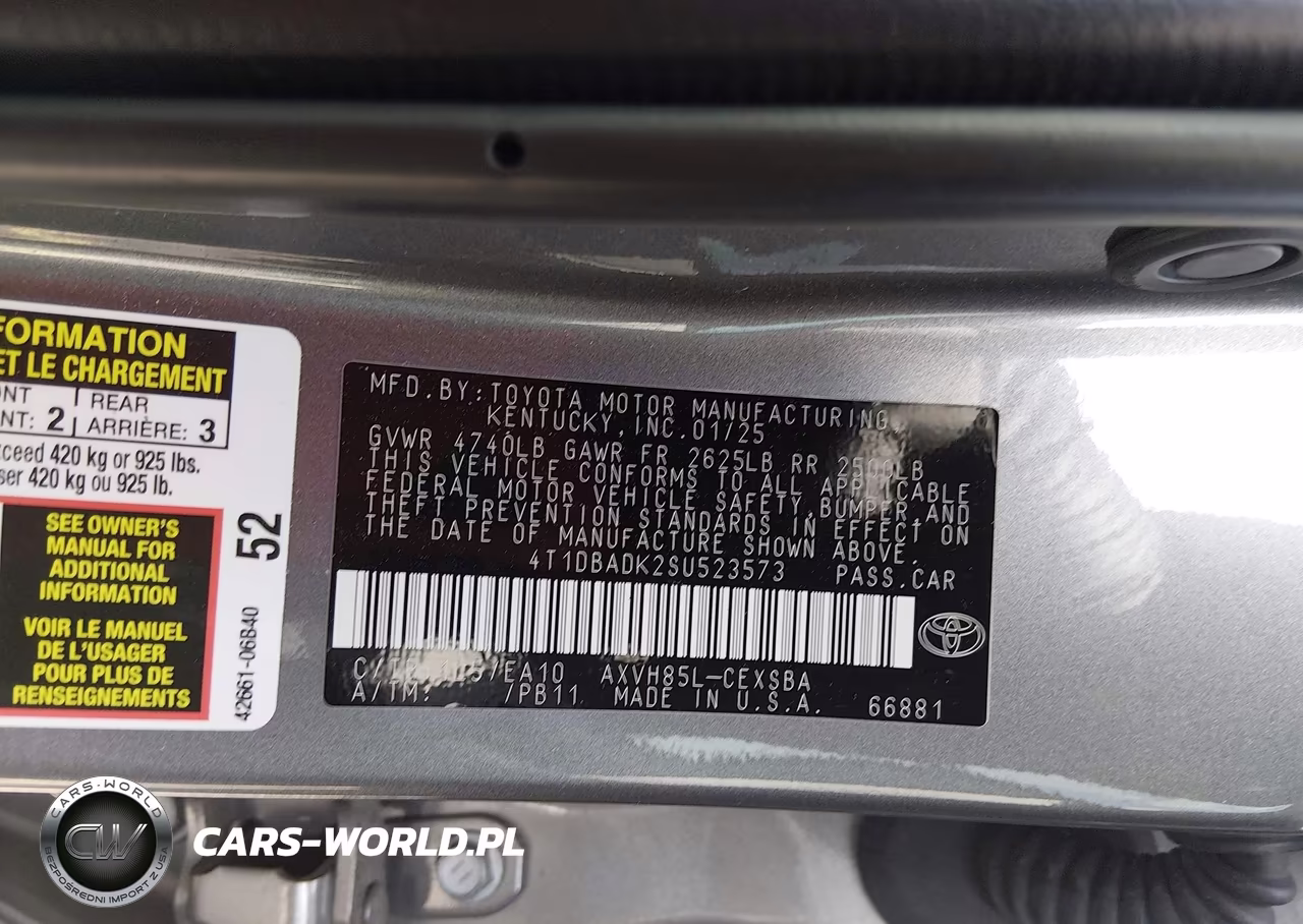2025 Toyota Camry Se VIN:4T1DBADK2SU523573 - 9