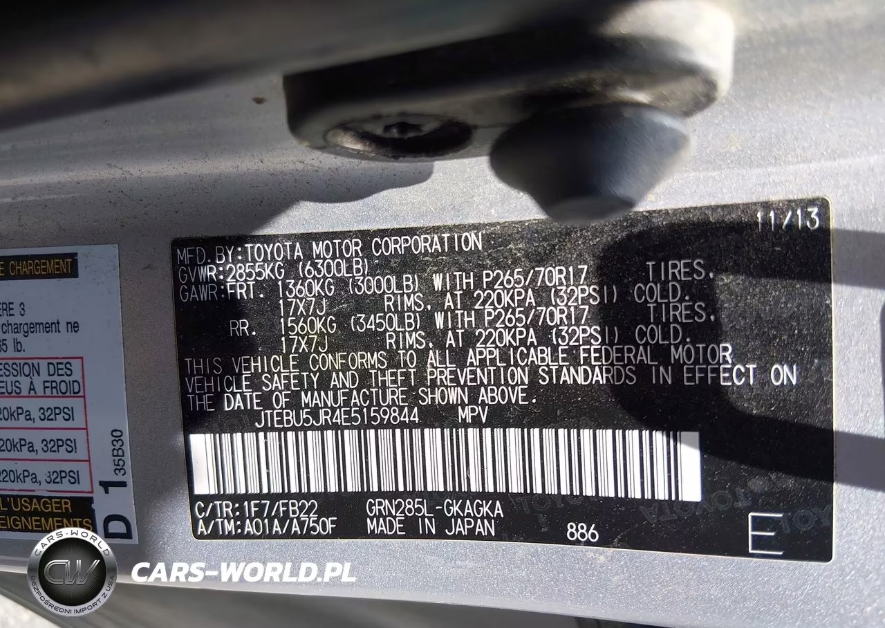 2014 Toyota 4Runner Sr5 VIN:JTEBU5JR4E5159844 - 9
