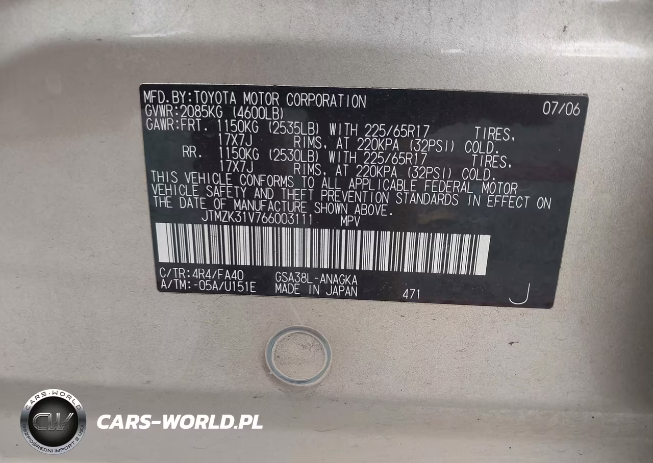 2006 Toyota Rav4 Limited V6 VIN:JTMZK31V766003111 - 9