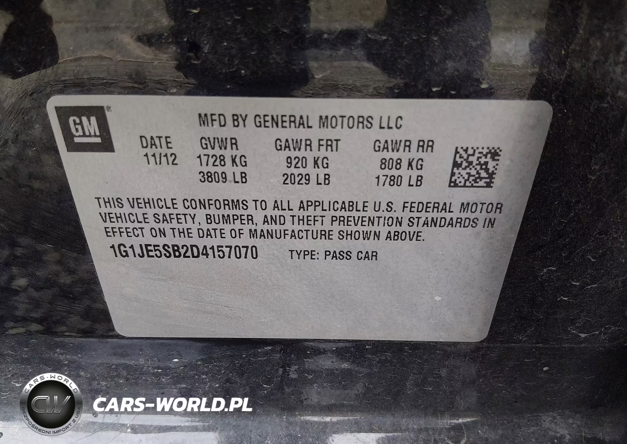 2013 Chevrolet Sonic Ltz Auto VIN:1G1JE5SB2D4157070 - 9