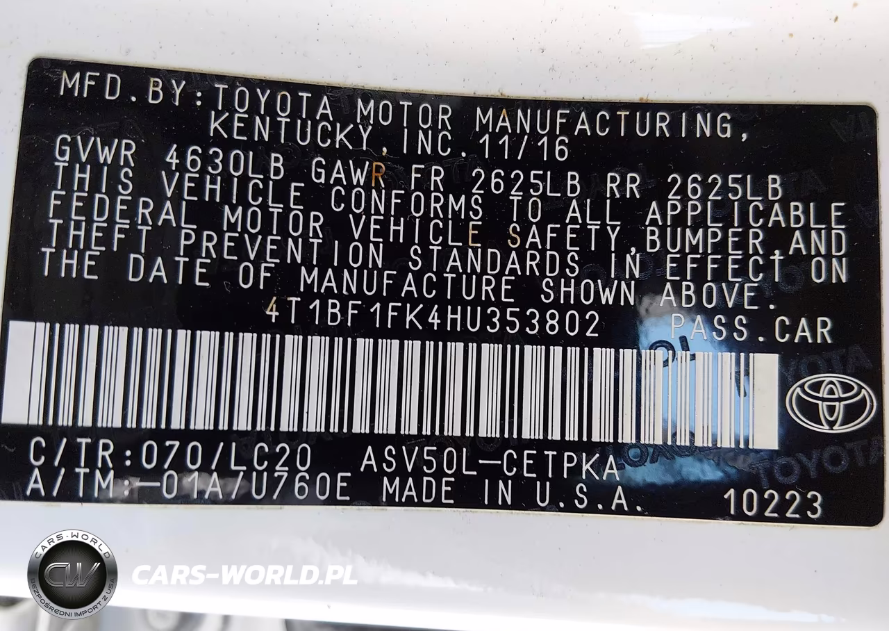 2017 Toyota Camry Xse VIN:4T1BF1FK4HU353802 - 9