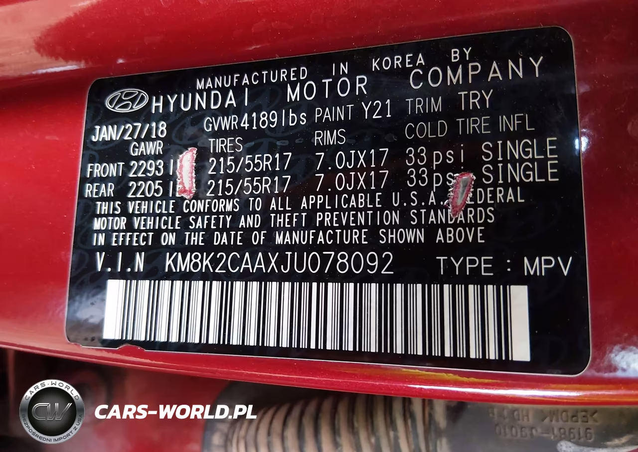 2018 Hyundai Kona Sel VIN:KM8K2CAAXJU078092 - 9