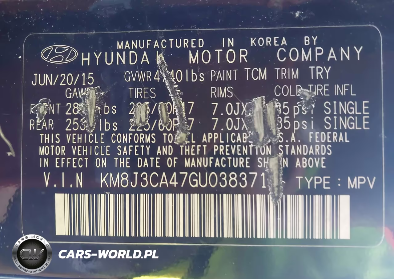 2016 Hyundai Tucson Se VIN:KM8J3CA47GU038371 - 9