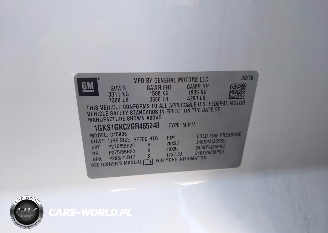 2016 GMC Yukon Xl Slt VIN:1GKS1GKC2GR465248 - 9
