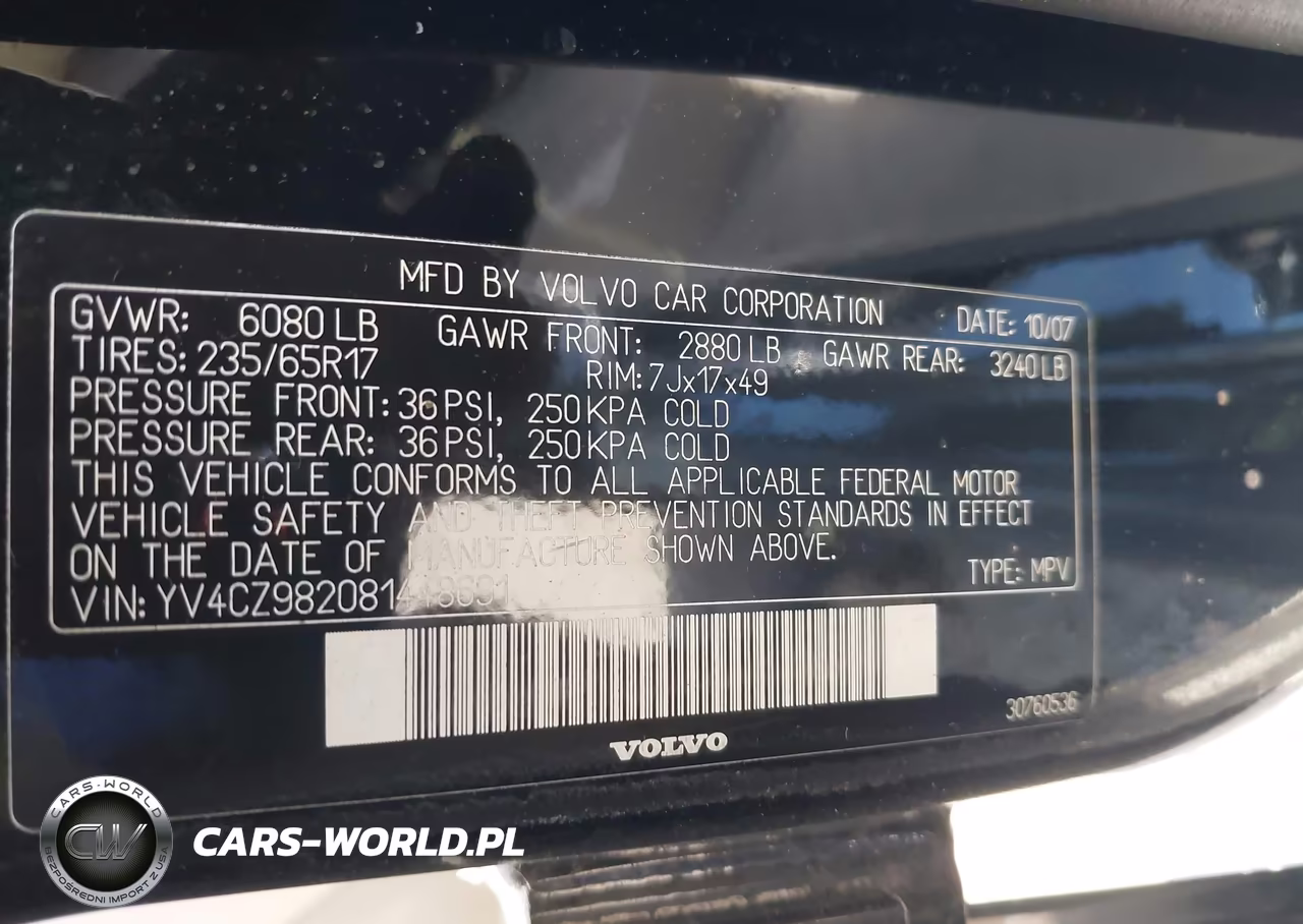 2008 Volvo Xc90 3.2 VIN:YV4CZ982081448691 - 9