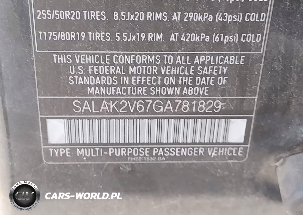 2016 Land Rover Lr4 VIN:SALAK2V67GA781829 - 9