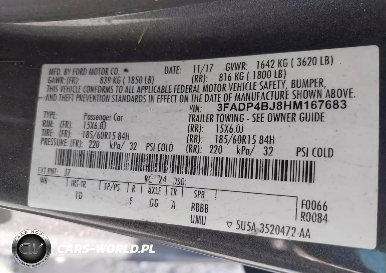 2017 Ford Fiesta Se VIN:3FADP4BJ8HM167683 - 9