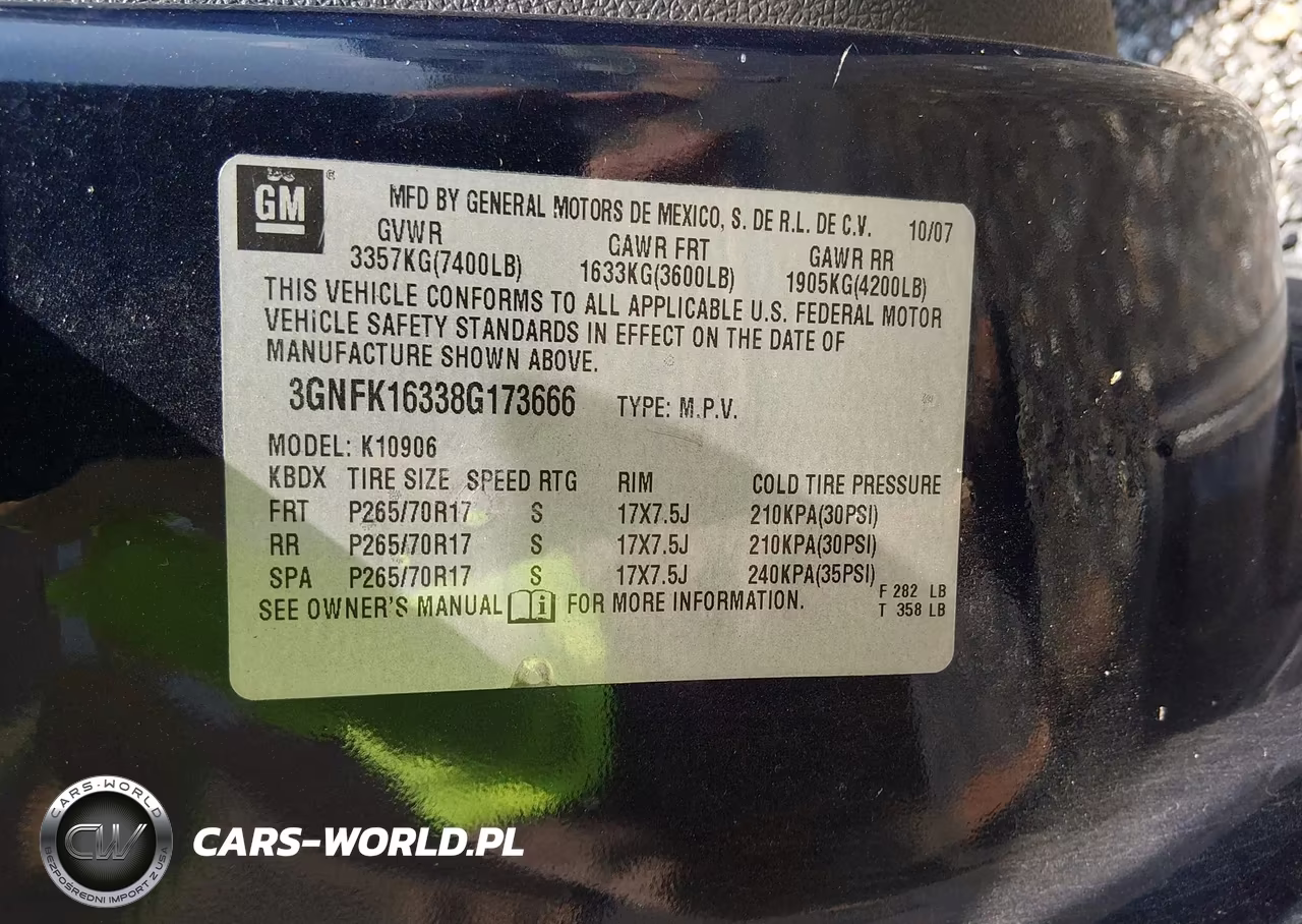 2008 Chevrolet Suburban 1500 Lt VIN:3GNFK16338G173666 - 9