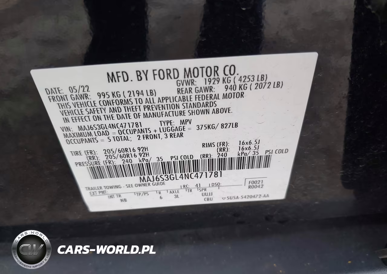 2022 Ford Ecosport Se VIN:MAJ6S3GL4NC471781 - 9