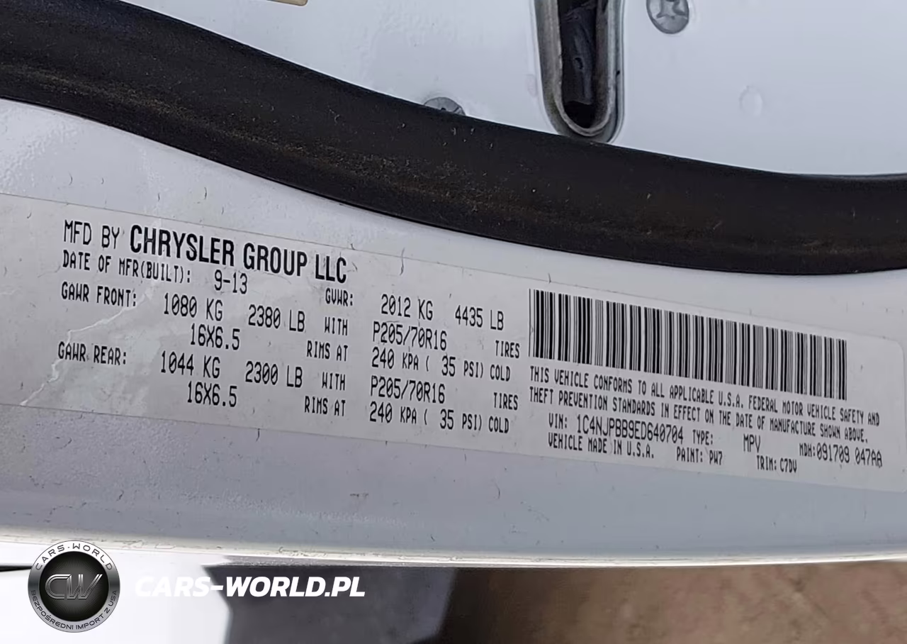 2014 Jeep Patriot Sport VIN:1C4NJPBB9ED640704 - 9