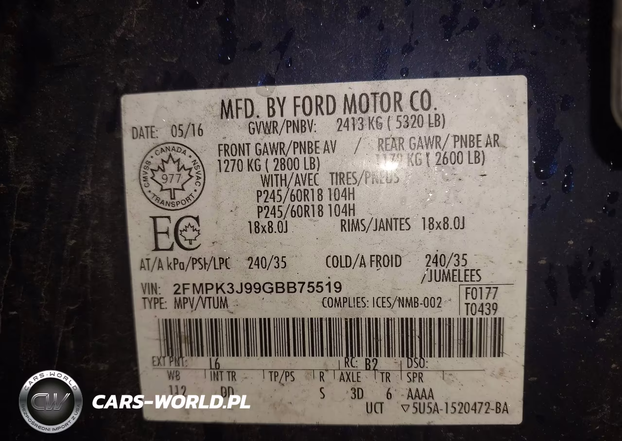 2016 Ford Edge Sel VIN:2FMPK3J99GBB75519 - 9