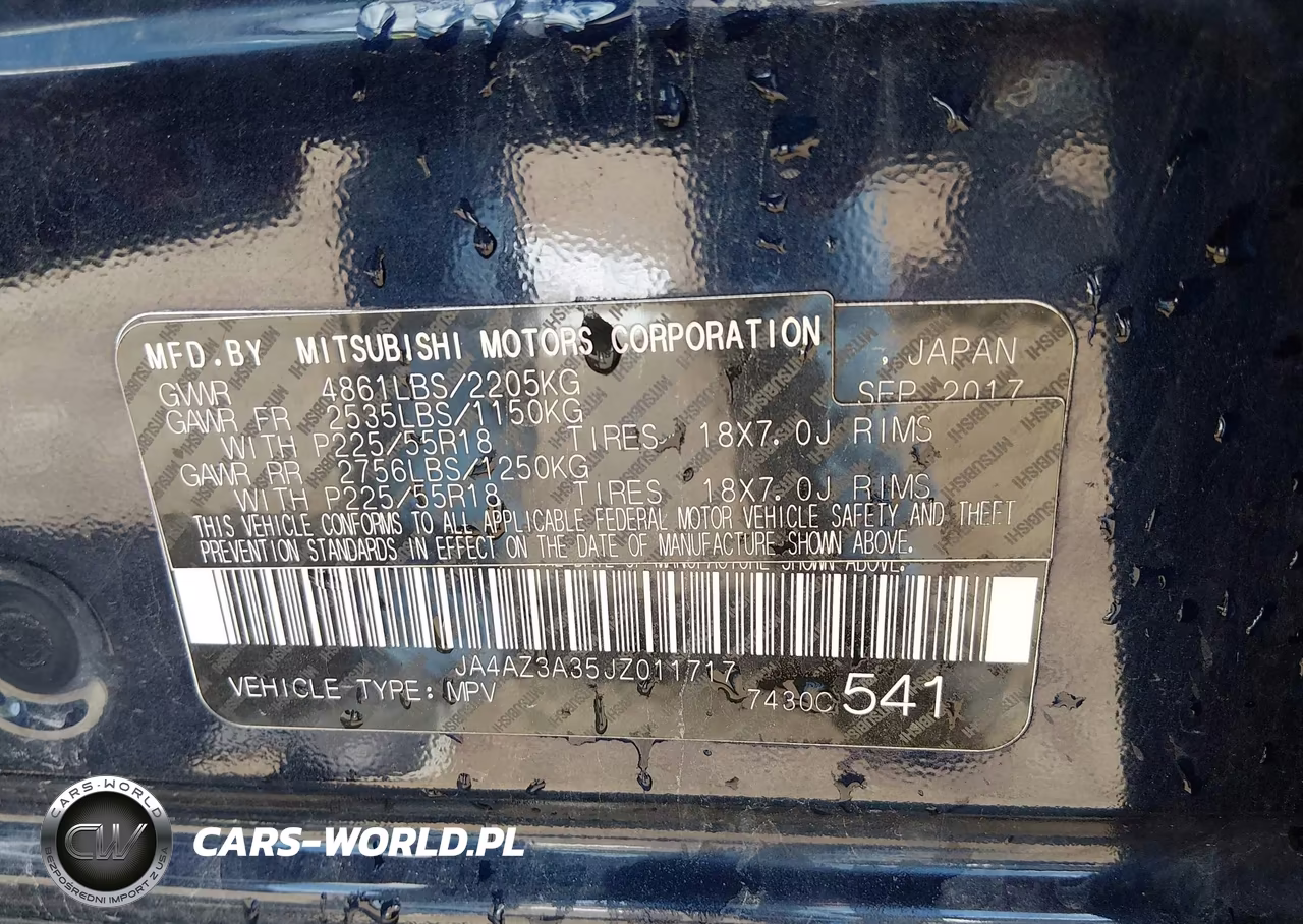 2018 Mitsubishi Outlander Se VIN:JA4AZ3A35JZ011717 - 9