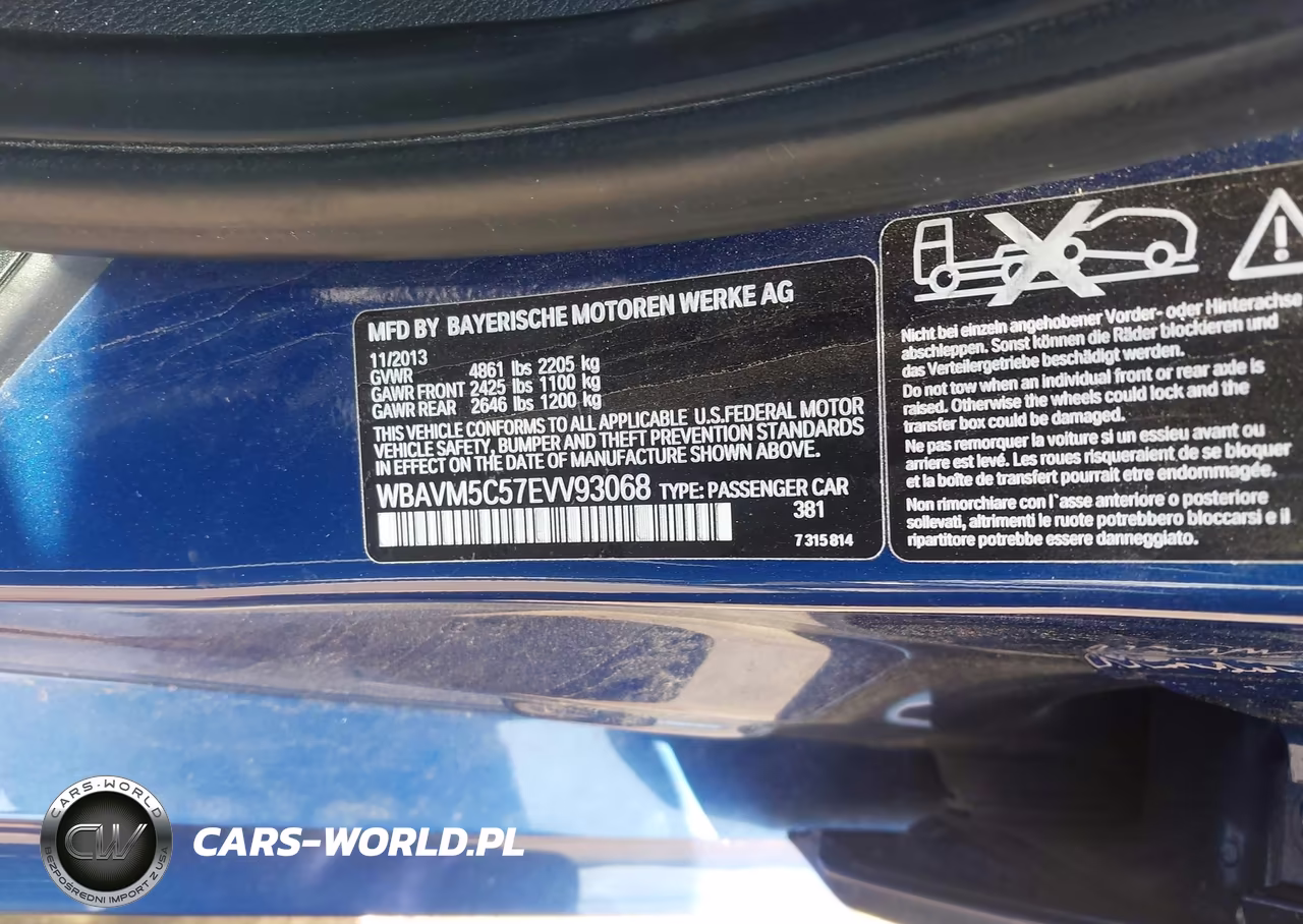2014 BMW X1 xDrive35I VIN:WBAVM5C57EVV93068 - 9
