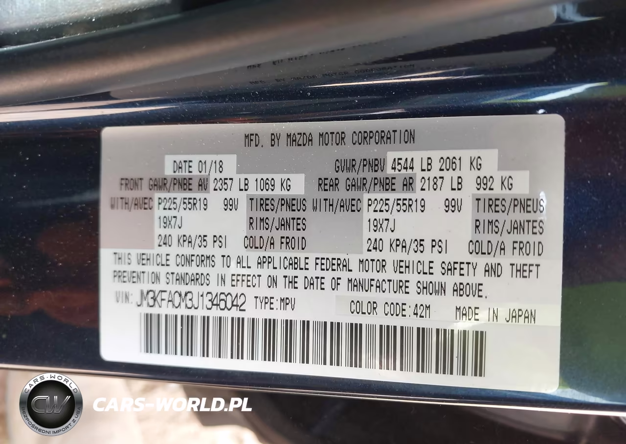 2018 Mazda Cx-5 Touring VIN:JM3KFACM3J1346042 - 9
