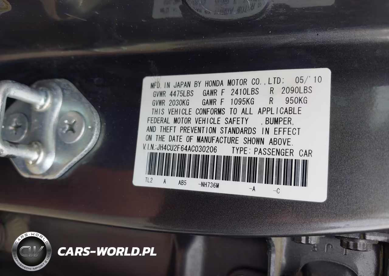 2010 Acura Tsx 2.4 VIN:JH4CU2F64AC030206 - 9