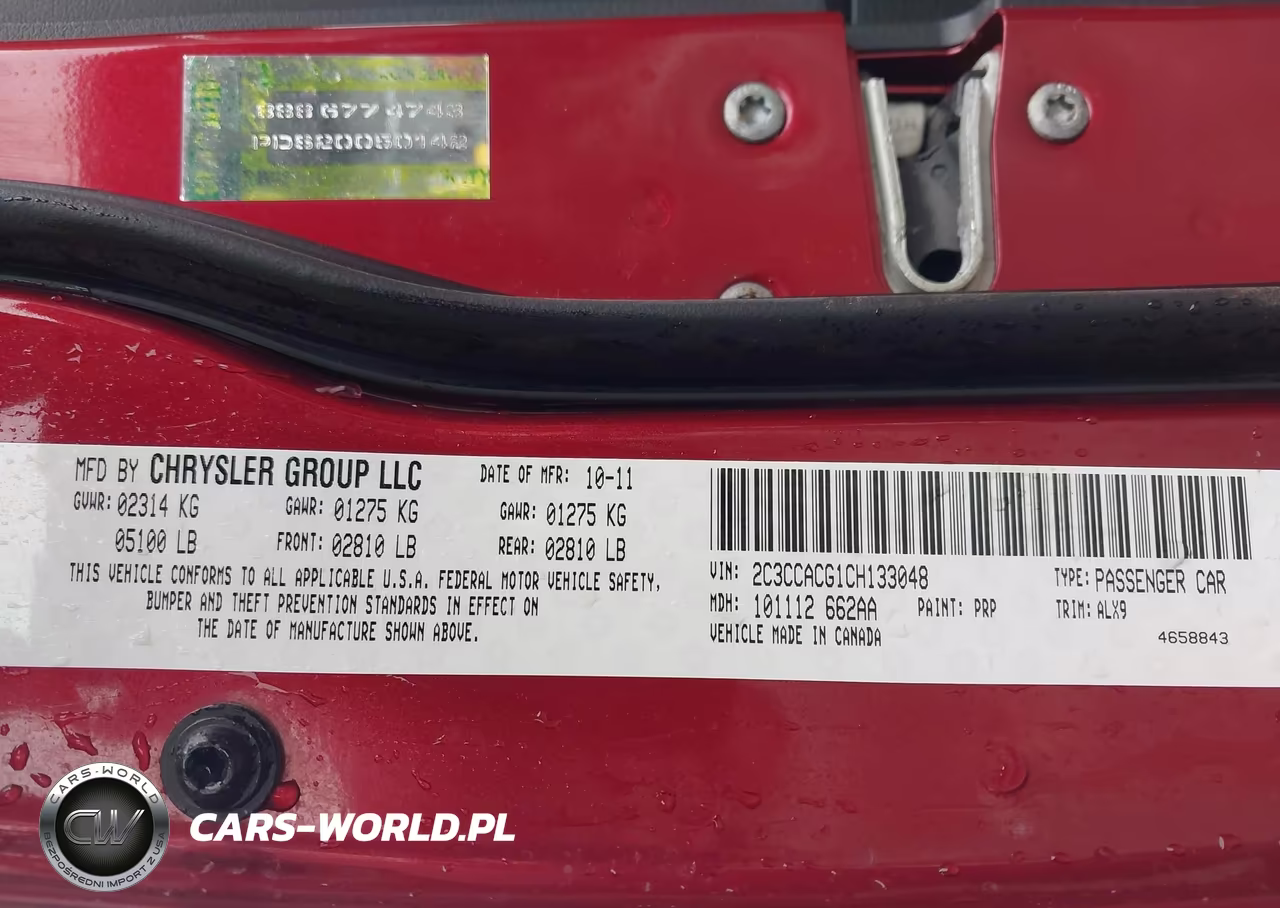 2012 Chrysler 300 Limited VIN:2C3CCACG1CH133048 - 9