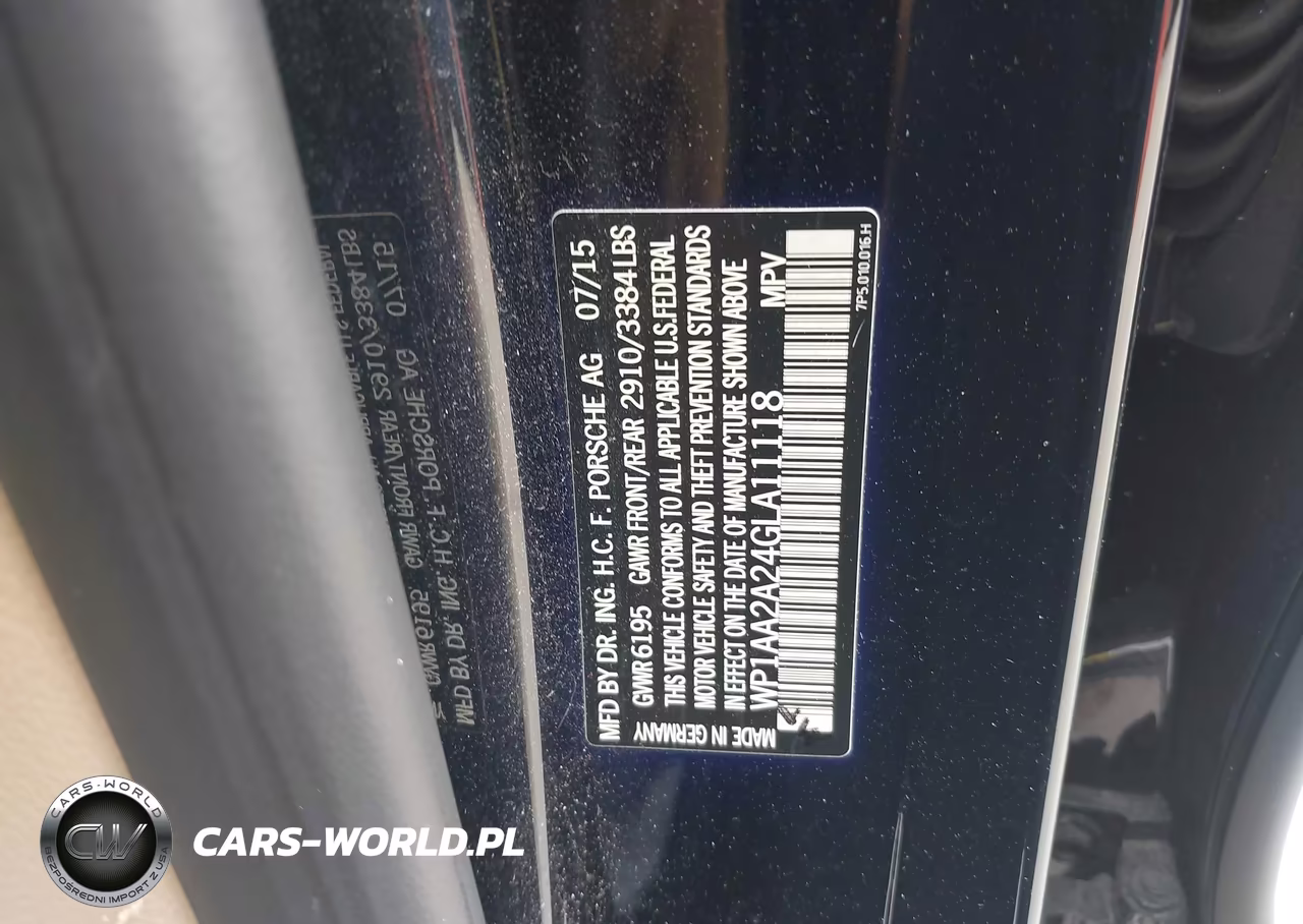 2016 Porsche Cayenne VIN:WP1AA2A24GLA11118 - 9