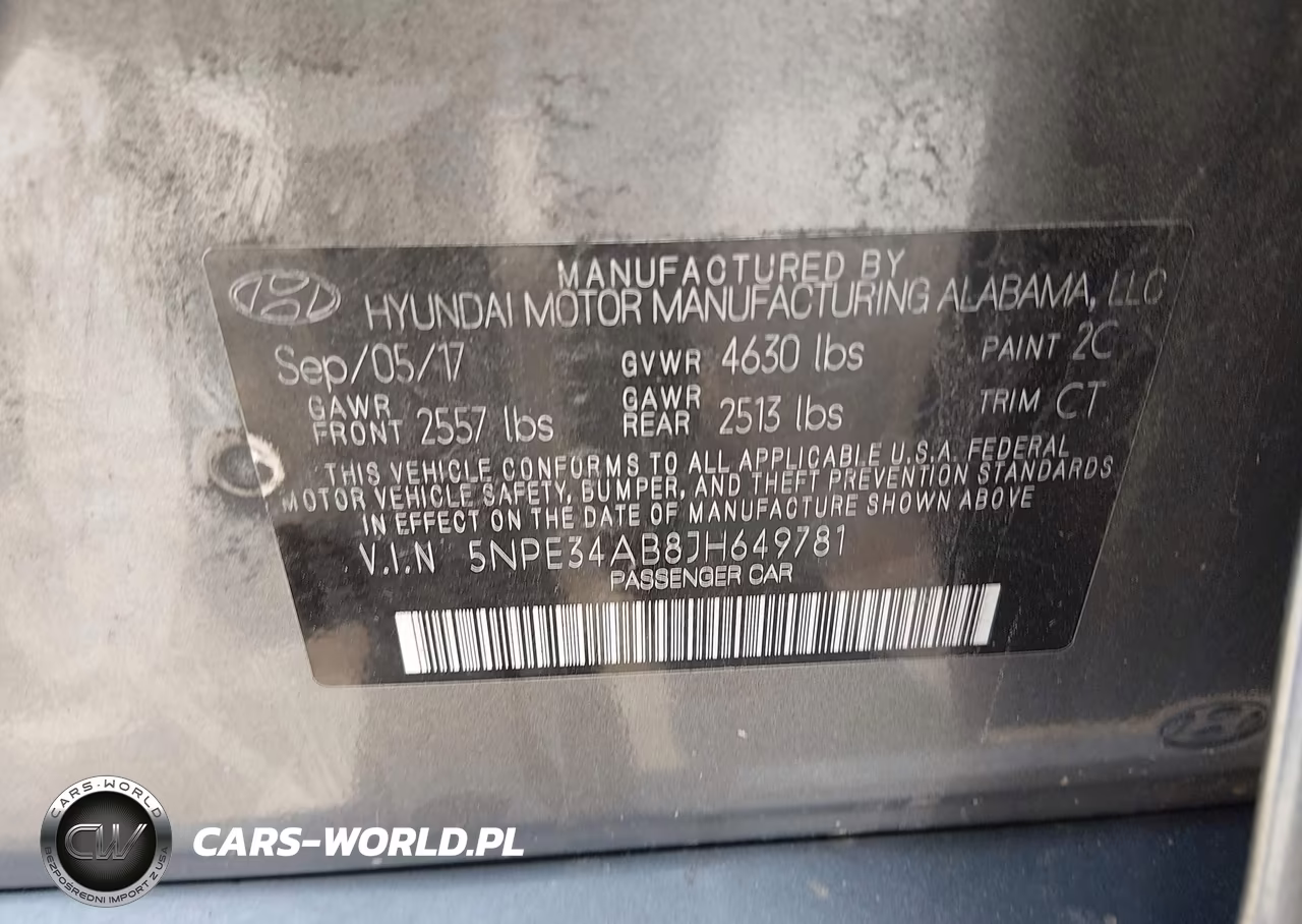 2018 Hyundai Sonata Sport 2.0T VIN:5NPE34AB8JH649781 - 9