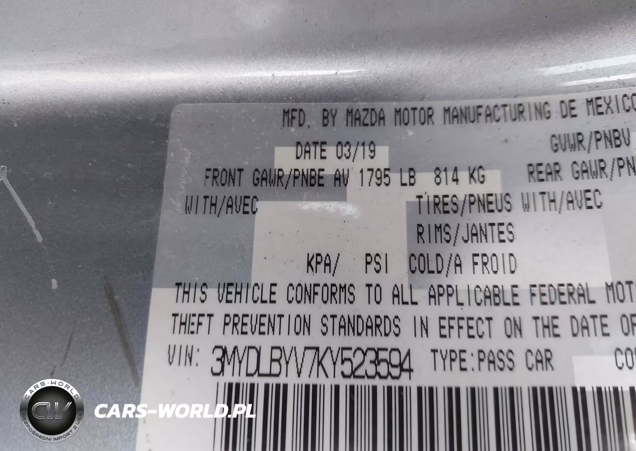 2019 Toyota Yaris L VIN:3MYDLBYV7KY523594 - 9