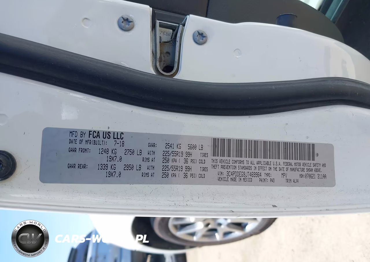 2018 Dodge Journey Gt Awd VIN:3C4PDDEG9JT469964 - 9
