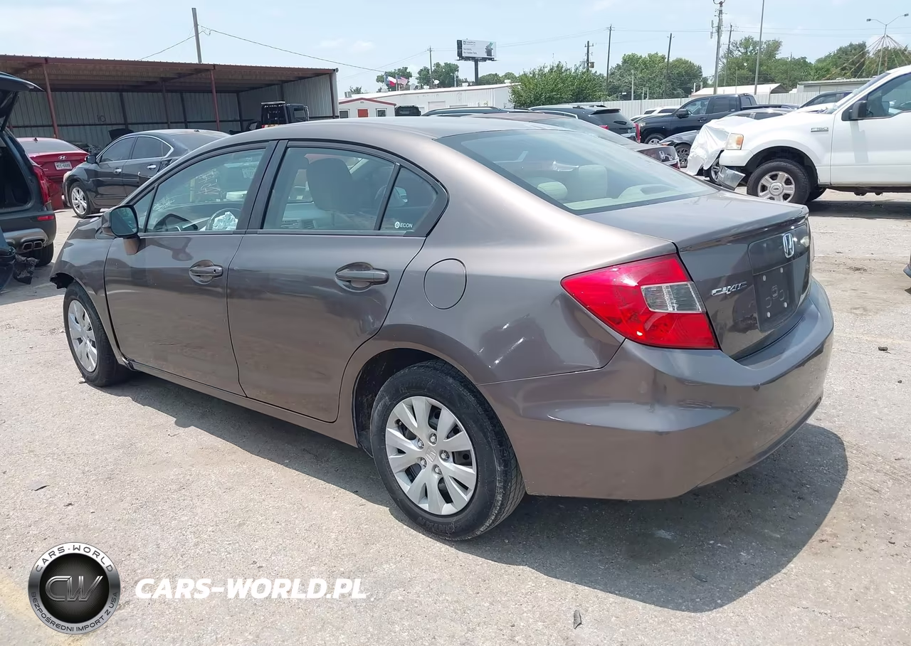 2012 HONDA CIVIC LX VIN:2HGFB2F55CH524541 - 3