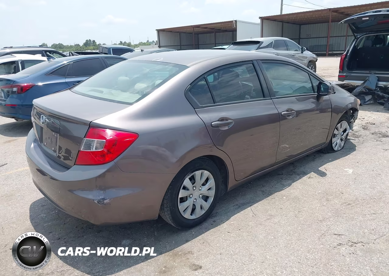 2012 HONDA CIVIC LX VIN:2HGFB2F55CH524541 - 4