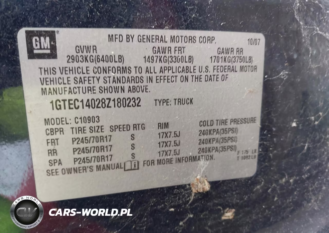 2008 GMC Sierra 1500 Work Truck VIN:1GTEC14028Z180232 - 9