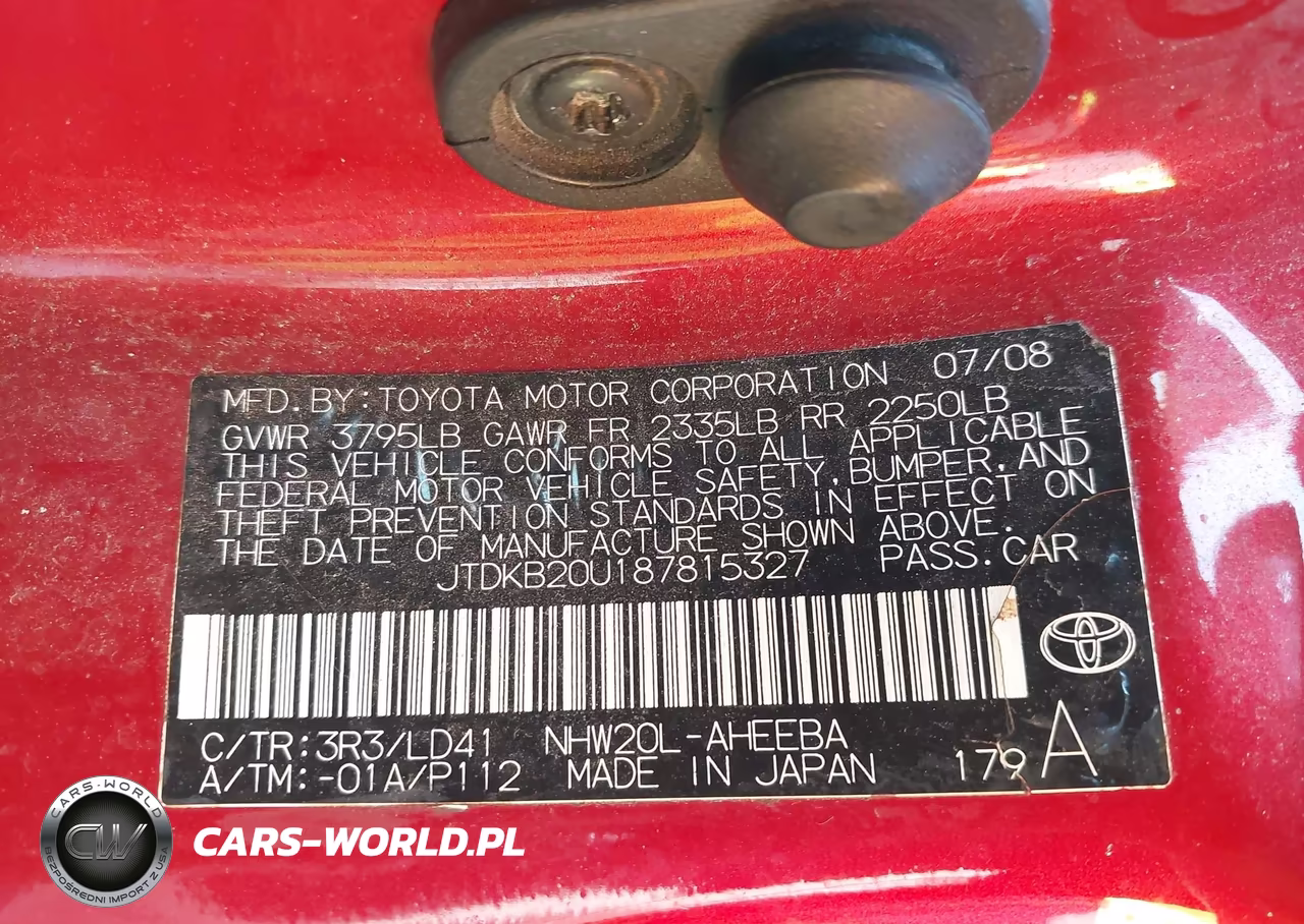 2008 Toyota Prius VIN:JTDKB20U187815327 - 9